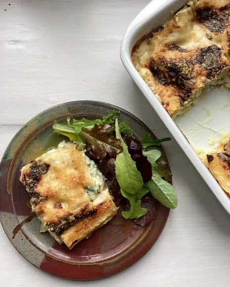 Rachel Roddy's Recipe for Lasagne with Zucchini and Cheese Medley